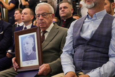 Znamy nazwiska kolejnych 18 zidentyfikowanych ofiar totalitaryzmów – Warszawa, 24 lipca 2025. Fot. Mikołaj Bujak (IPN)